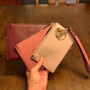 Michael Kors trio wristlet